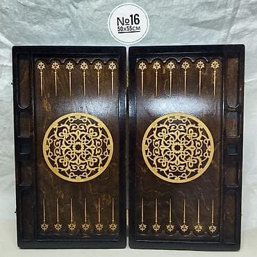 бассейн маленький: Нарды новые. Лазерная гравировка №15- 50х55см. Покрытие - нитролак — 8