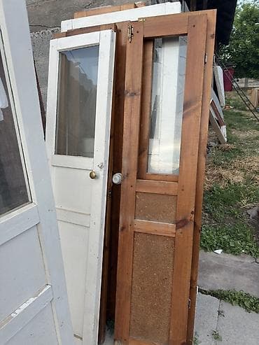 Листы для дверей: Деревянные двери с остеклением - Материал: массив хвойных пород — 1