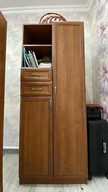 Двухъярусная детская кровать, Натуральное дерево, цвет - Коричневый