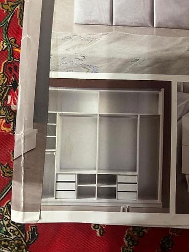 Спальные гарнитуры: Спальный гарнитур в классическом стиле, цвет — молочно-белый/слоновая — 6