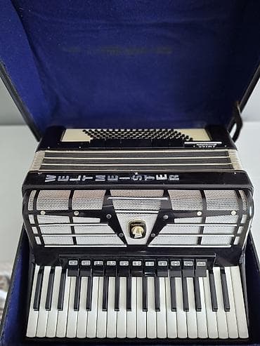 Музыкалык аспаптар: Аккордеон Weltmeister Amigo (клавишный, двухрядный басовый блок) - — 5