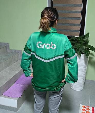 дожд: Куртка ветровка Grab - Цвет: фирменный зелёный с серыми — 1