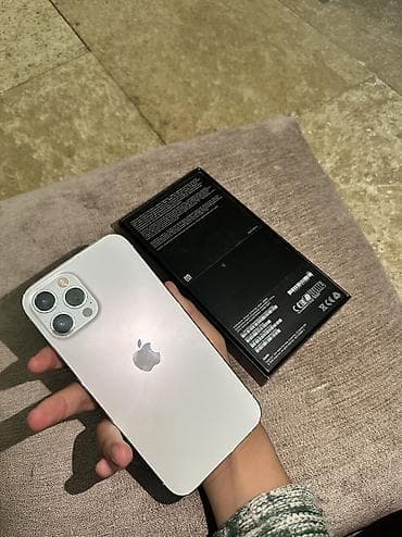 apple watch 3 цена бишкек: IPhone 12 Pro Max, Колдонулган, 256 ГБ, Күмүш, Куту, 74 % — 5