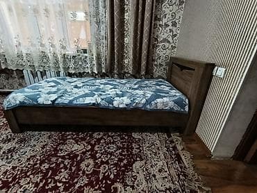 бу диван куплю: Односпальная кровать в оттенке «дуб» с высоким изголовьем. - Размер — 3