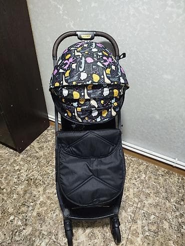 Коляски: Коляска, цвет - Черный, Б/у — 2