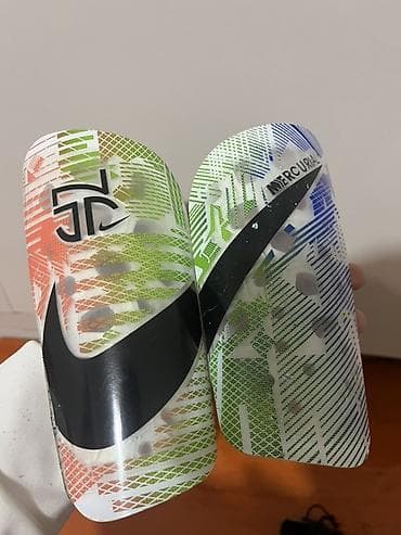 зимние шорты: Щитки футбольные Nike Mercurial - Лёгкие анатомические щитки с — 2