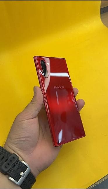 mi not 7: Samsung Note 10, Б/у, 256 ГБ, цвет - Красный, 2 SIM — 1
