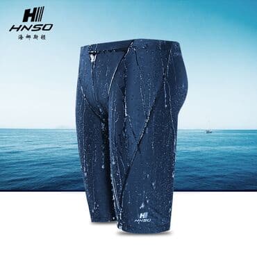 купальник для художественной гимнастики черный: Плавательные шорты удлиненные до колен. Плотная и эластичная — 4