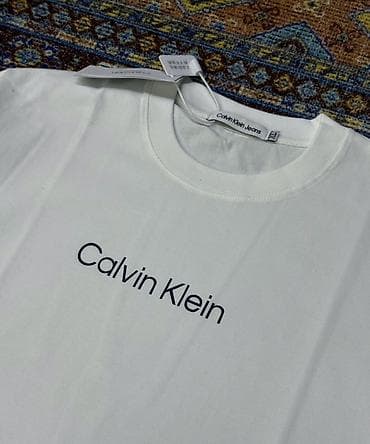 Мужская футболка, S, M, L, Calvin Klein, Новый, цвет - Белый, Самовывоз, Платная доставка — 3