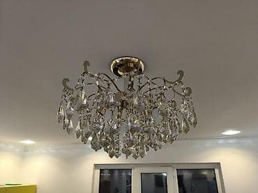 Люстралар: Потолочная люстра с подвесками 2шт, каждый по 3500сом - Стиль — 2