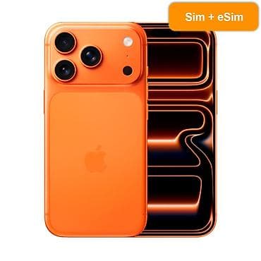 apple 13 pro: IPhone 17 Pro, Новый, 512 ГБ, Оранжевый, Кабель, 100 % — 1