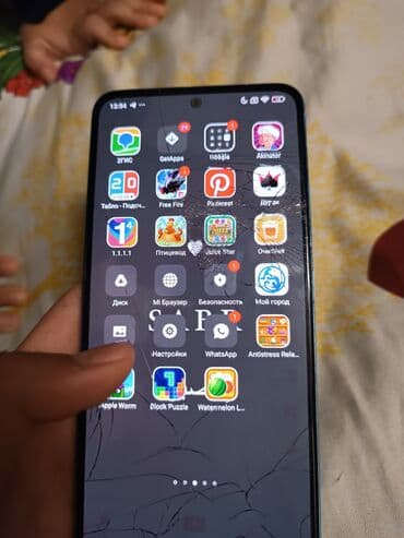 ош бу телефон: Redmi, Redmi 12C, Б/у, 128 ГБ, цвет - Голубой, 2 SIM — 6