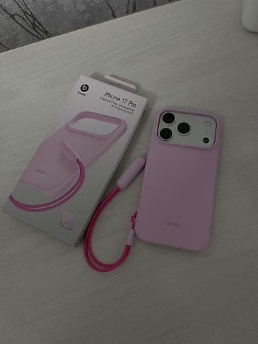 iphon 7 plus: Розовый аксессуар‑чехол с ремешком для iPhone 17 Pro (бренд beats) - — 1