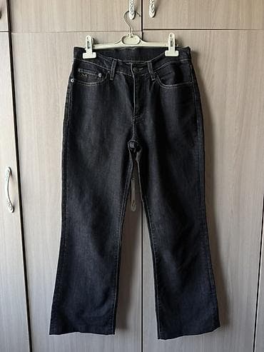 джинсы mango: Джинсы прямого кроя, тёмно‑синего (почти чёрного) денима — 1