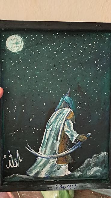 айвазовский картины: На картине нарисован пророк Абу Талиб мир ему . формат А3 нарисована — 1