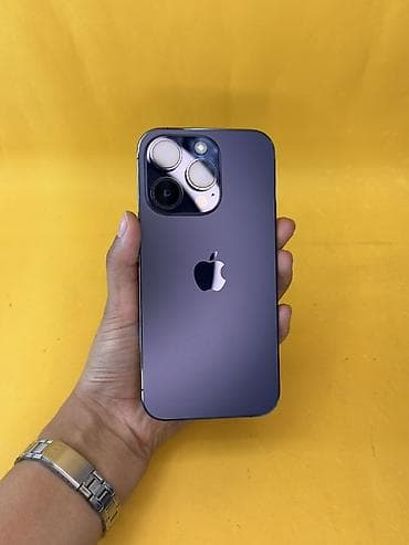 14 pro plus: IPhone 14 Pro, Б/у, 256 ГБ, Deep Purple, Защитное стекло, Чехол, В рассрочку, 92 % — 1
