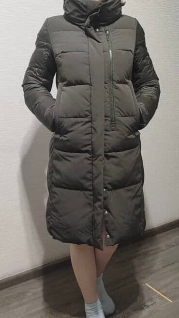 рн: Теплое Зимнее пальто длина по колено, на рост до 170 см. Размер 42 — 1