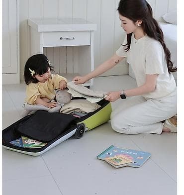 Балдардын кийим-кечелери жана бут кийимдери: Детский чемодан-каталка 2-в-1 - Чемодан для ручной клади со — 8