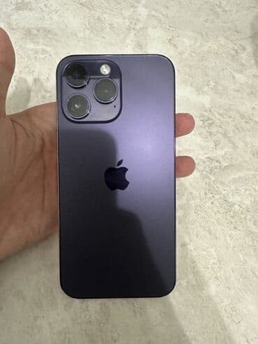айфон 14 про купить в бишкеке: IPhone 14 Pro Max, Б/у, 128 ГБ, Deep Purple, Защитное стекло, Чехол, Кабель, 85 % — 3