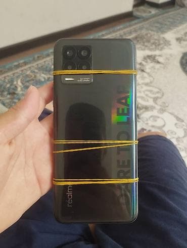 Техника жана электроника: Смартфон realme 8 (RMX3085) - Экран: 6.4" super AMOLED, вырез под — 4