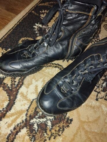 фирменная обувь из италии: Кожаные ботасы с Европы,очень мягкие на ногах, удобные,👍 — 4
