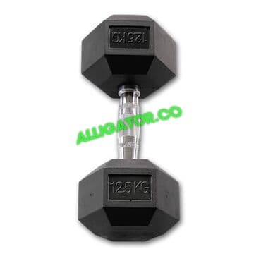 настольные теннисные ракетки: Гантели шестигранник обрезиненные Профессиональные 12,5 + 12,5 кг — 1