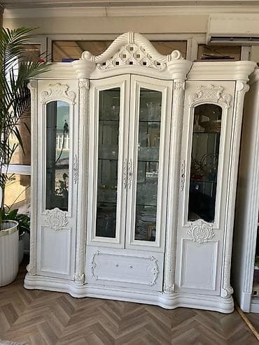 шкафты для посуды: Буфет, Б/у, Без мойки, Дерево — 5