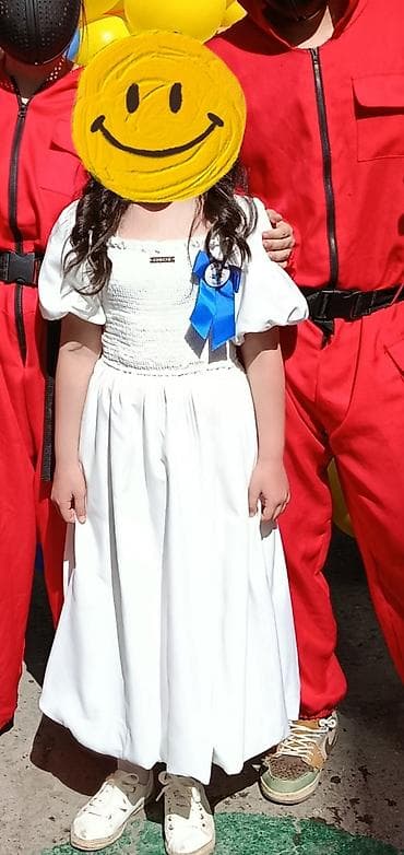 Детское платье, цвет - Белый at lalafo.kg Детское платье, цвет - Белый