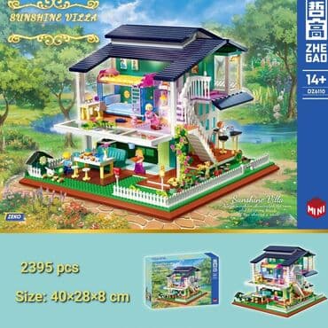 переносной дом: Конструктор Sunshine Villa 🔥 Количество деталей: 2395 Размер 25,2 х — 1