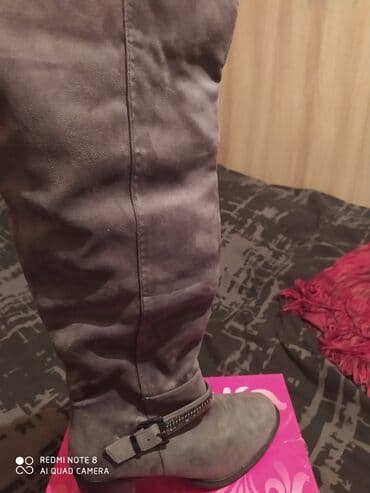 оптом ботинки: Сапоги Италия коричневый цвет разм,37,нарульный замша и мех — 12