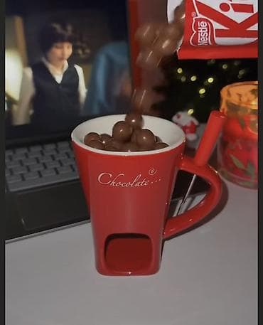 шоколадный кран: Керамический набор для шоколадного фондю “Chocolate” - Компактная — 1