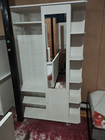 шкаф для обуви с полками: Шкаф-прихожая, Новый, С зеркалом, ЛДСП — 9