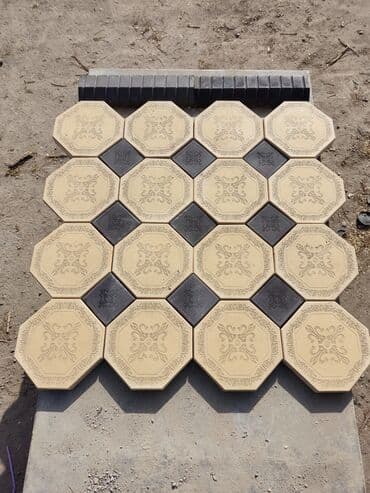 брусчатка бишкек дом брусчатки'' тротуарная плитка бордюры бишкек: Тротуарная плитка различных форм и цветов для мощения дорожек — 8