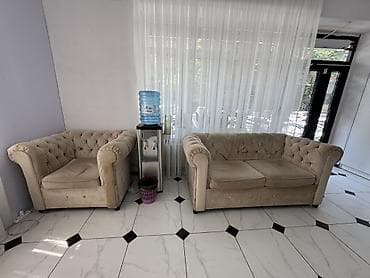 Эмерек гарнитурлары: Ашкана үчүн жумшак бурчек, түсү - Саргыч боз — 1