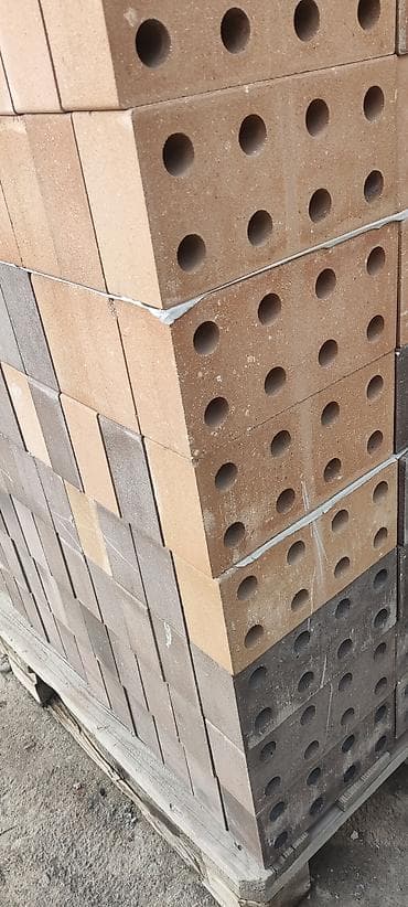 керамические плиты: Керамический, Гладкий, Пустотелый, дырчатый кирпич, Одинарный, 250×120×65 — 1