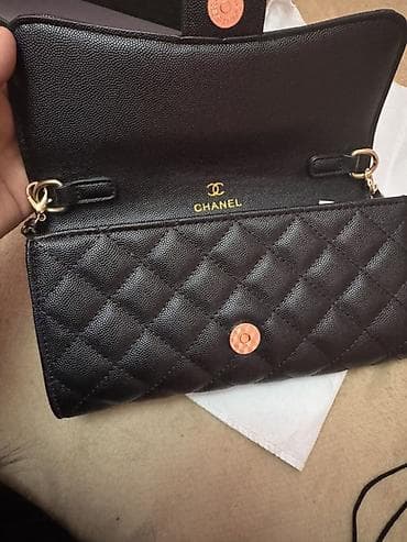 Аксессуары: Сумка Chanel Wallet on Chain (WOC), классическая модель. - Цвет — 3