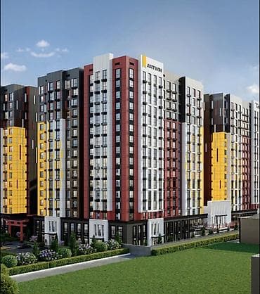 яркие: 1 комната, 46 м², Элитка, 9 этаж, Готовая ПСО (под самоотделку) — 1