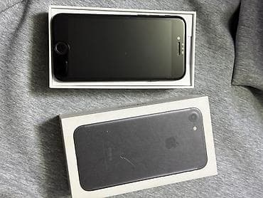 IPhone 7, Б/у, 32 ГБ, Черный, Коробка, 100 %