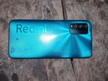 телефон цум: Redmi, Redmi 9T, Б/у, 128 ГБ, цвет - Голубой, 2 SIM — 1