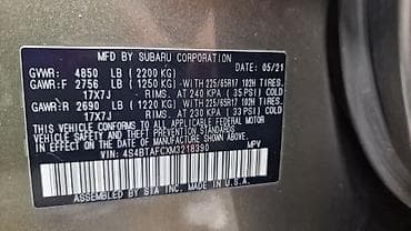 х5 м: Subaru Outback: 2021 г., 2.5 л, Автомат, Бензин, Кроссовер — 8