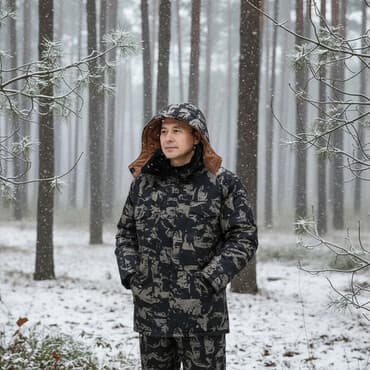 надом пиджак: Доставка по городу Бишкек бесплатно. Зимний камуфляжный комплект для — 1