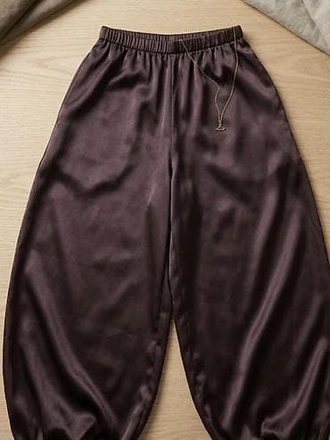 штаны lindex: Женские брюки 1) Льняные брюки в полоску - 550 сом 2) Коричневые — 4