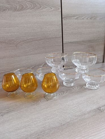 imac pro: Три коньячные рюмки из жёлтого стеклапроизводства ГДР. Цена 550 сом — 2