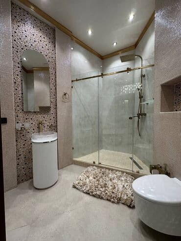 аренда однокомнатной квартиры бишкек: 1 комната, Душевая кабина, Постельное белье, Кондиционер — 11