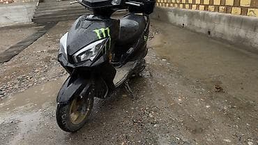 электрические мото: Скутер бензиновый, городской, черный - Кузов: современный дизайн с — 3