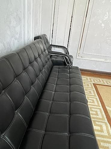 сонун мебел: Ашкана үчүн жумшак бурчек, түсү - Кара — 4