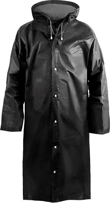 рюкзак волонтер: Дождевик-плащ с капюшоном плотнее обычных, черные темно серые и белые — 3