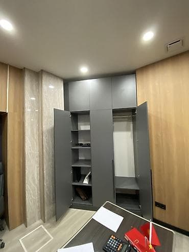 Офисный шкаф, цвет - Серый, ЛДСП