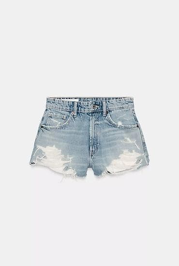 Личные вещи: Джинсовые шорты Zara, размер 34. Новые, с биркой! — 1
