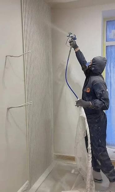 Покраска стен, Покраска потолков, Покраска окон, На масляной основе, На водной основе, Больше 6 лет опыта